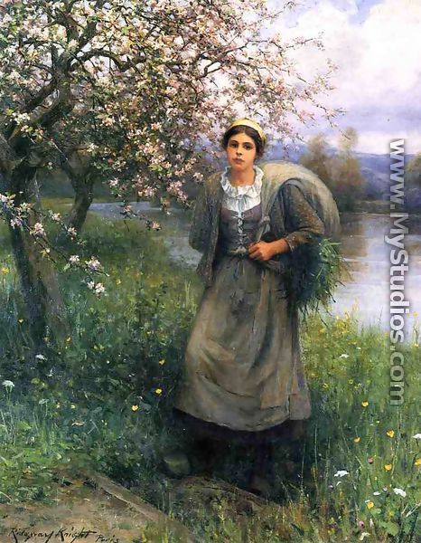 Apple Blossoms In Normandy - Daniel Ridgway Knight
