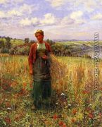 Gathering Wheat - Daniel Ridgway Knight