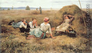 The Harvesters Resting - Daniel Ridgway Knight