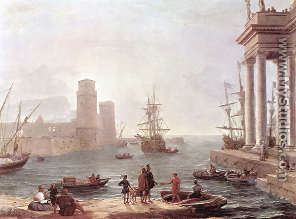 Departure Of Ulysses From The Land Of The Feaci - Claude Lorrain (Gellee)