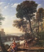 Landscape with Apollo Guarding the Herds of Admetus 1645 - Claude Lorrain (Gellee)