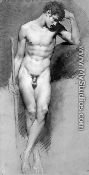Male Nude Standing2 - Pierre-Paul Prud