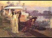 Cleopatra On The Terraces Of Philae - Frederick Arthur Bridgman