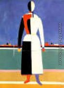 A Woman With A Rake - Kazimir Severinovich Malevich