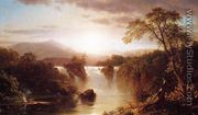 Landscape With Waterfall - Frederic Edwin Church