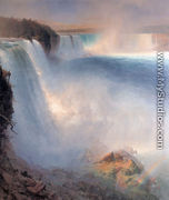 Niagara Falls  From The American Side - Frederic Edwin Church