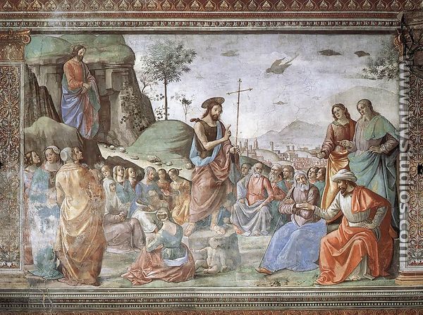 Preaching Of St John The Baptist - Domenico Ghirlandaio