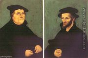 Portraits Of Martin Luther And Philipp Melanchthon 1543 - Lucas The Elder Cranach