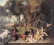 Merry Company in the Open Air 1716-19 - Jean-Antoine Watteau