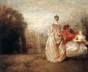 Two Cousins c. 1716 - Jean-Antoine Watteau