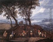 Travellers On The Way - Jan The Elder Brueghel