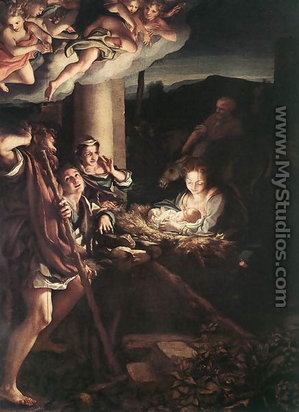 Nativity (Holy Night) 1528 - Correggio (Antonio Allegri)