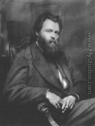 Portrait Of The Painter Ivan Shishkin - Ivan Nikolaevich Kramskoy