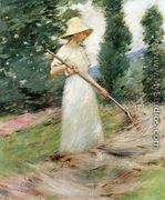 Girl Raking Hay - Theodore Robinson