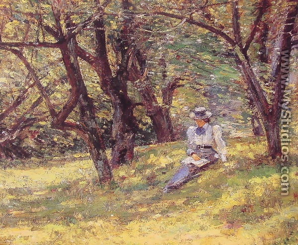 In The Orchard - Theodore Robinson