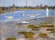 Low Tide  The Riverside Yacht Club - Theodore Robinson