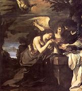 Magdalen And Two Angels 1622 - Giovanni Francesco Guercino (BARBIERI)