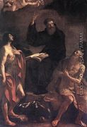 St Augustine  St John The Baptist And St Paul The Hermit - Giovanni Francesco Guercino (BARBIERI)