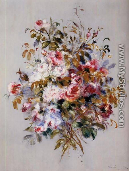 A Bouquet Of Roses - Pierre Auguste Renoir