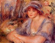 Andree In Blue Aka Andree Heurschling - Pierre Auguste Renoir