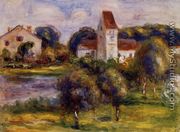 Breton Landscape   Church And Orchard - Pierre Auguste Renoir