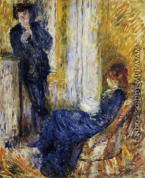 By The Fireside - Pierre Auguste Renoir