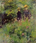 Conversation In A Rose Garden - Pierre Auguste Renoir