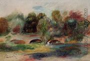 Landscape With Bridge - Pierre Auguste Renoir