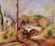 Landscape With Bridge2 - Pierre Auguste Renoir