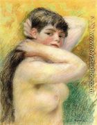 Nude Arranging Her Hair - Pierre Auguste Renoir