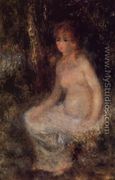 Nude Sitting In The Forest - Pierre Auguste Renoir