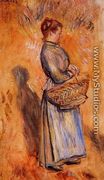 Peasant Woman Standing In A Landscape - Pierre Auguste Renoir