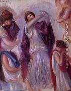 Scene Antique   Femmes Aux Peplums - Pierre Auguste Renoir