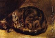 Sleeping Cat - Pierre Auguste Renoir