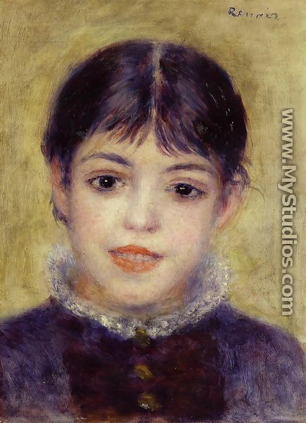 Smiling Young Girl - Pierre Auguste Renoir