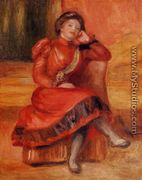 Spanish Dancer In A Red Dress - Pierre Auguste Renoir