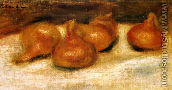 Still Life With Onions - Pierre Auguste Renoir