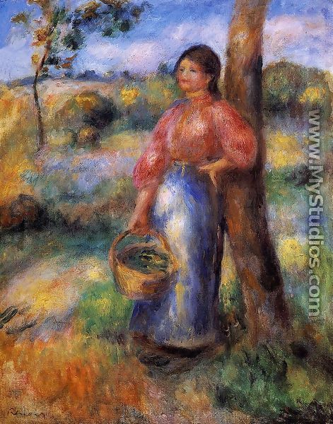 The Shepherdess - Pierre Auguste Renoir