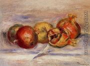 Three Pomegranates And Two Apples - Pierre Auguste Renoir