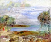 Two Figures By The Water - Pierre Auguste Renoir