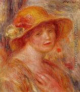 Woman In A Straw Hat3 - Pierre Auguste Renoir