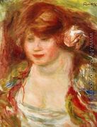 Woman Wearing A Rose   Andree - Pierre Auguste Renoir