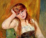 Young Blond Woman - Pierre Auguste Renoir
