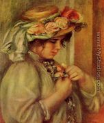 Young Girl In A Hat - Pierre Auguste Renoir