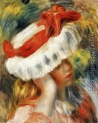 Young Girl With A Hat - Pierre Auguste Renoir