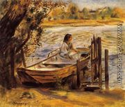 Young Woman In A Boat Aka Lise Trehot - Pierre Auguste Renoir