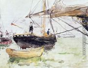 Aboard A Yacht - Berthe Morisot