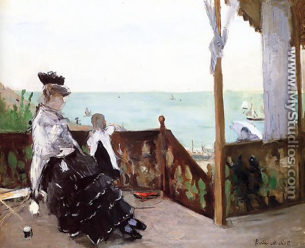 In a Villa at the Seaside 1874 - Berthe Morisot