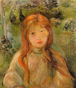 Little Girl At Mesnil (Jeanne Bodeau) - Berthe Morisot