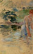 The Bath At Mesnil - Berthe Morisot